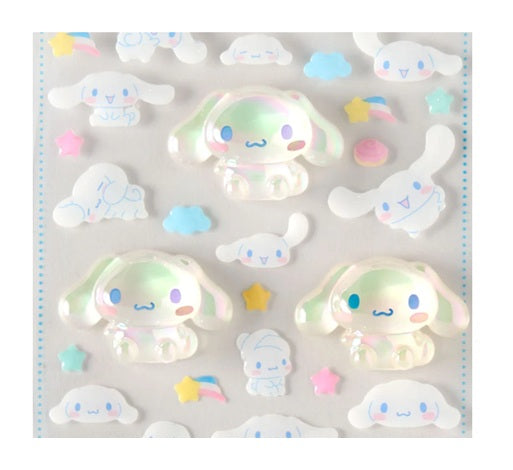 キャラめきシールふれんず シナモロール オーロラ立体シール