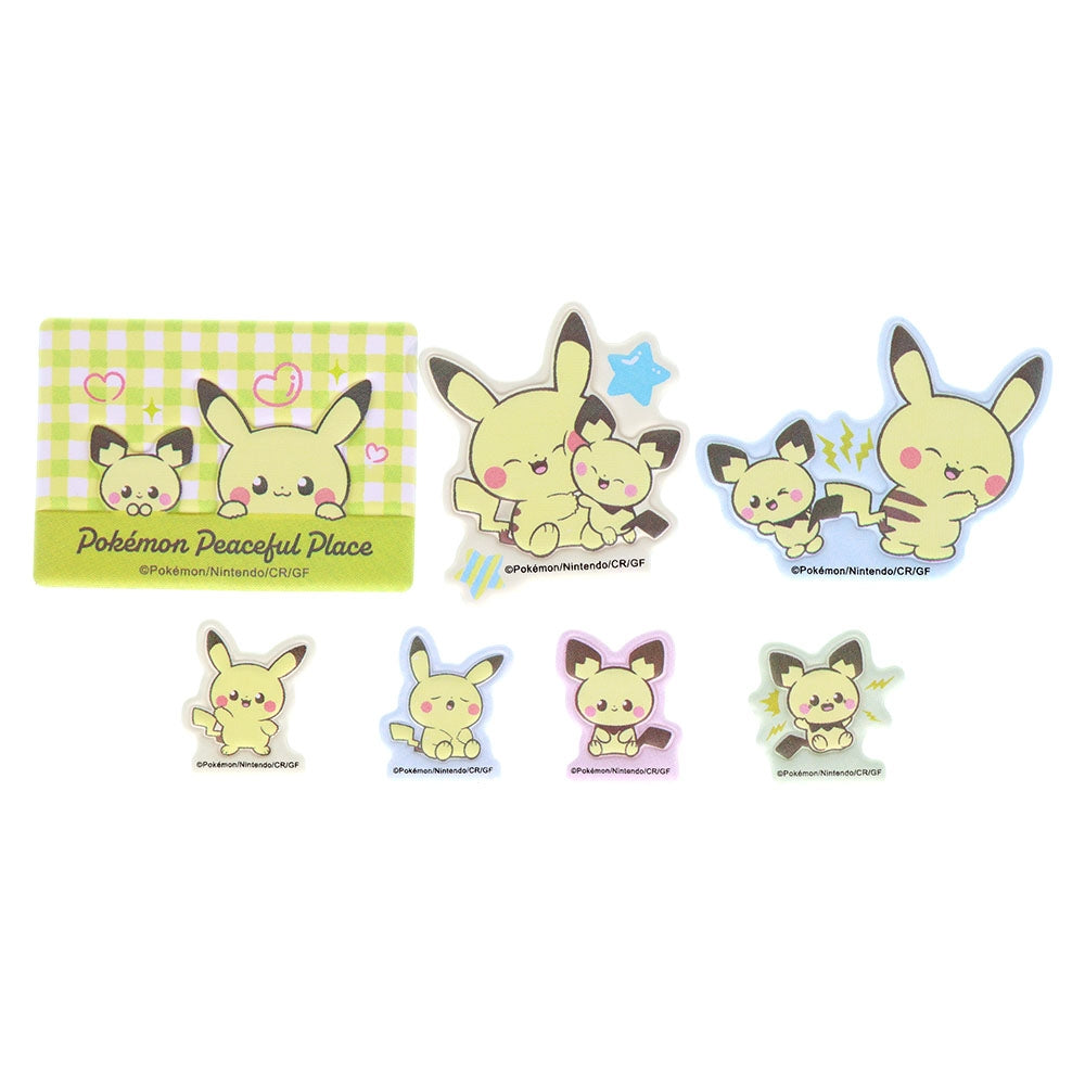 ステッカーセット ポケピース ピカチュウ&ピチュー