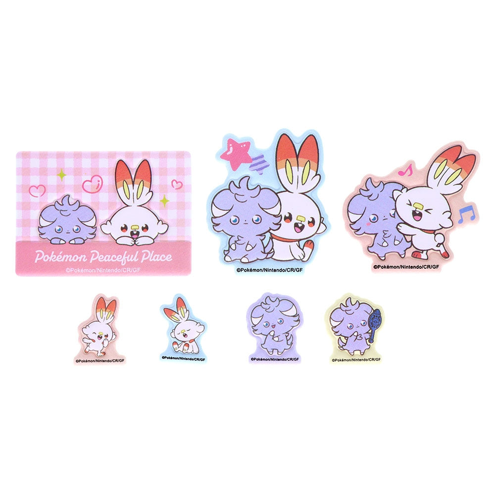 ステッカーセット ポケピース ニャスパー&ヒバニー