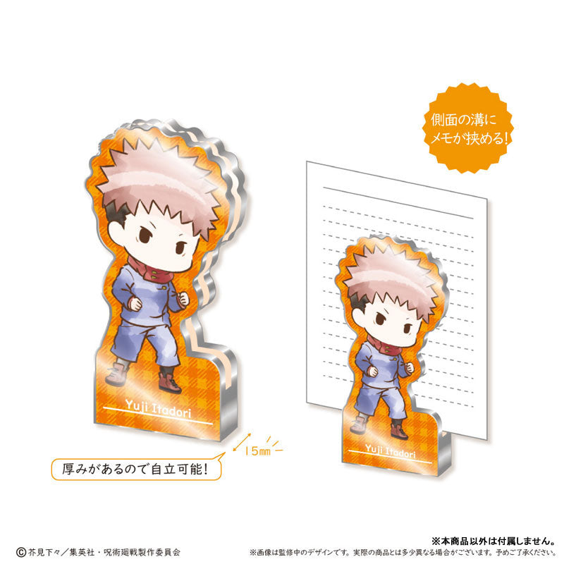 呪術廻戦 レトロちっくアクリルフィギュアメモスタンド 虎杖悠仁