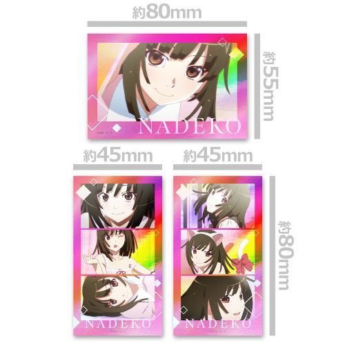 <物語>シリーズ サムネイルキラステッカーセット 千石撫子 3枚入り
