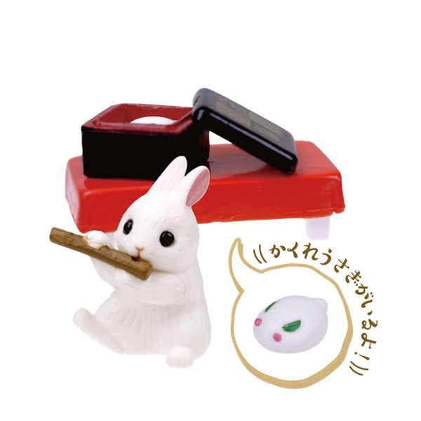 もちつきうさぎ 雪うさぎ餅 単品・バラ売り ガチャ ガシャ ガチャガチャ カプセルトイ カプセル無し
