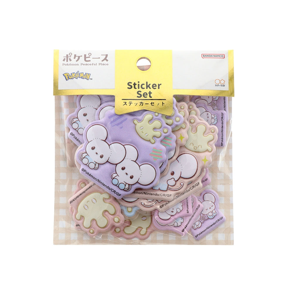 ステッカーセット ポケピース マホミル&ワッカネズミ