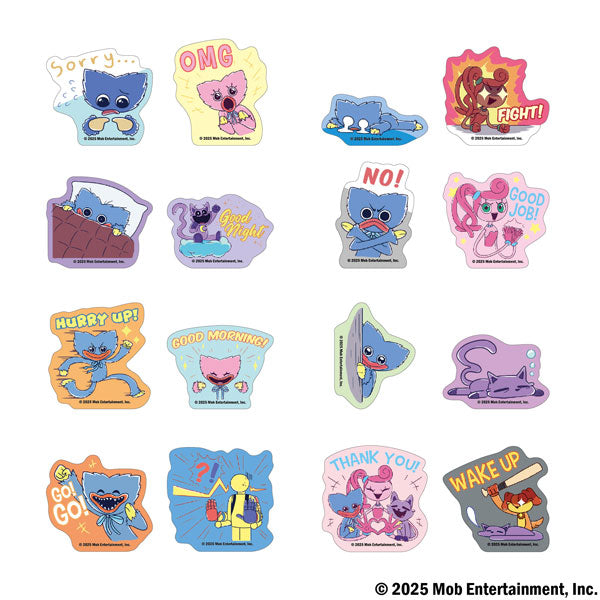 Poppy Playtime トレーディングダイカットステッカー(スタンプ柄) 全16種BOX(2枚入8パック)