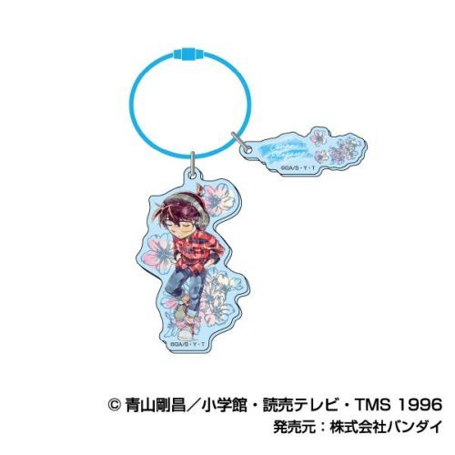 ワイヤープレートキーホルダー 名探偵コナン レタコレ 01 江戸川コナン