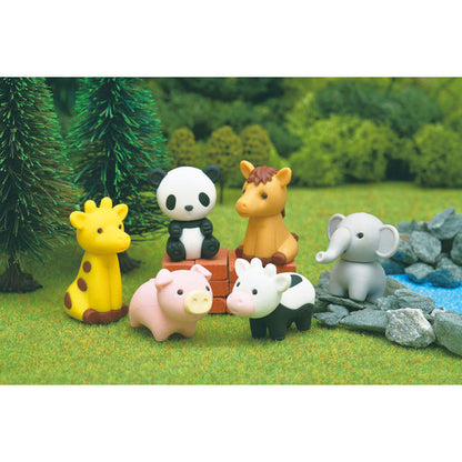 イワコー おもしろ消しゴム どうぶつえん 1箱 （60個入り）