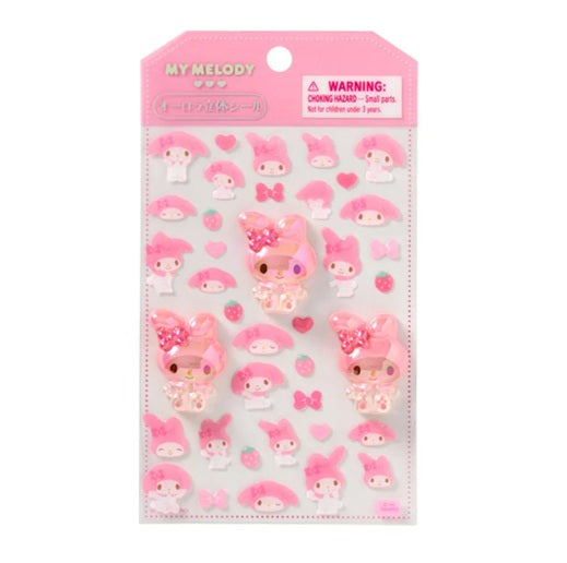 キャラめきシールふれんず　マイメロディ オーロラ立体シール