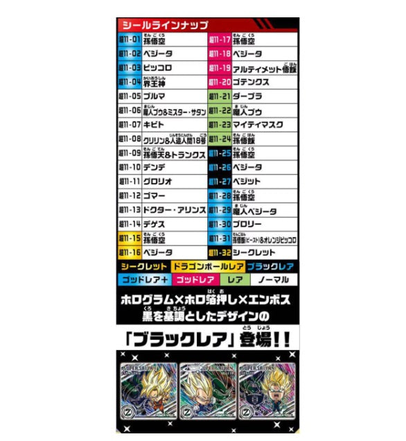 ドラゴンボール超戦士シールウエハース超 新たなる旅立ち 20個
