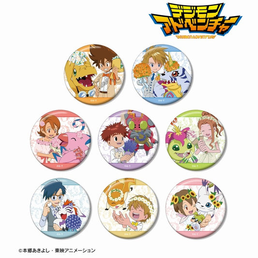 デジモンアドベンチャー　描き下ろし 25th Anniversary ver. トレーディング缶バッジ ver.A　全8種BOX