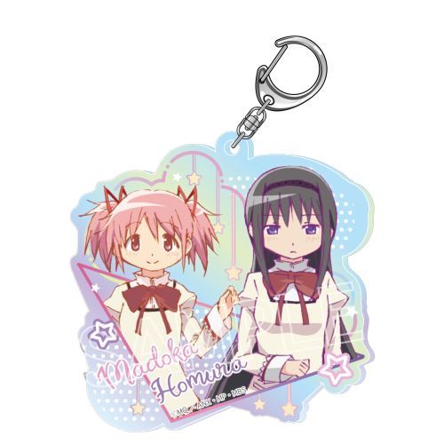 「魔法少女まどか☆マギカ」 シャインシリーズ オーロラアクリルキーホルダー まどか＆ほむら