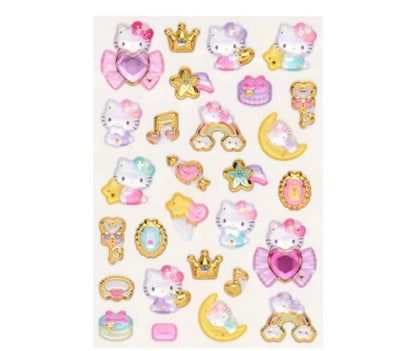 キャラめきシールふれんず　ハローキティ 金箔 ぷっくりシール