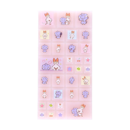 タイルシール　ポケピース　ニャスパー＆ヒバニー