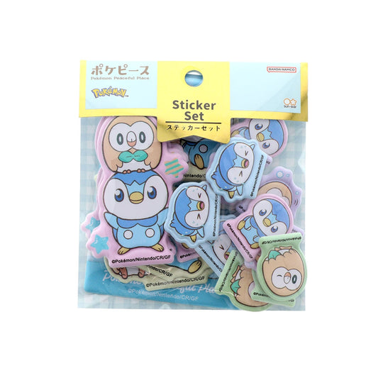 ステッカーセット　ポケピース　ポッチャマ＆モクロー