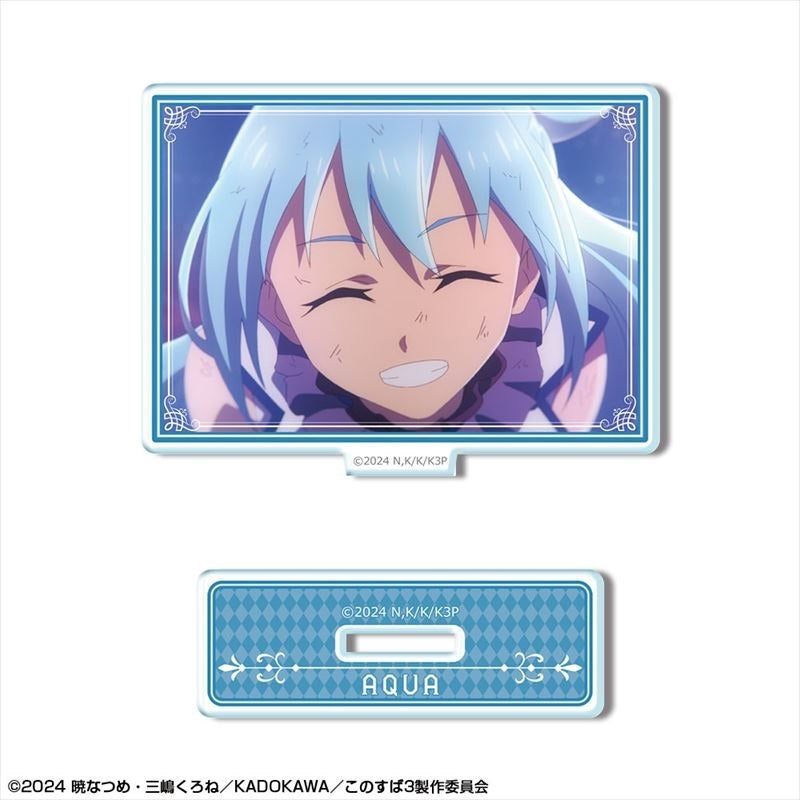 この素晴らしい世界に祝福を！3 ミニアクリルスタンド デザイン02(アクア/A)