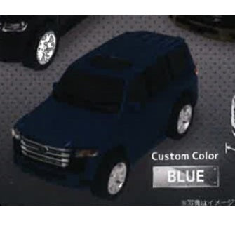 正規ライセンスプルバックランドクルーザー3　BLUE　単品・バラ売り　カプセル無し