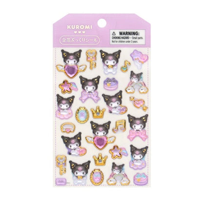 キャラめきシールふれんず　クロミ 金箔 ぷっくりシール