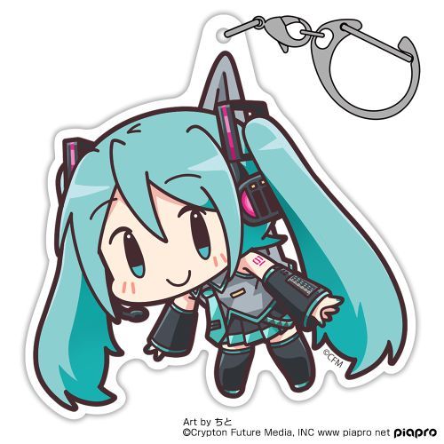 初音ミク　アクリルつままれ