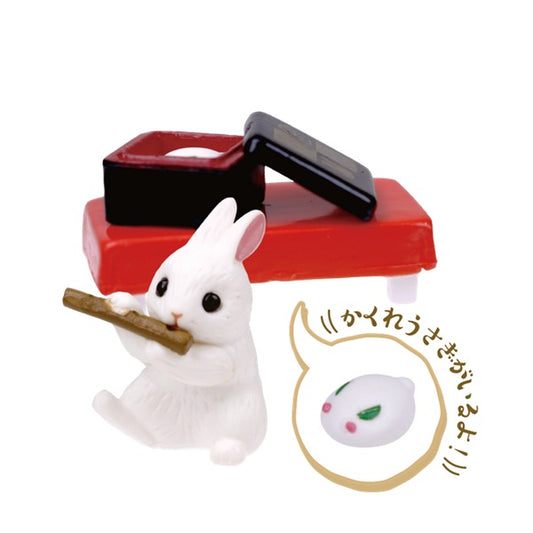 もちつきうさぎ　雪うさぎ餅 単品・バラ売り ガチャ ガシャ ガチャガチャ カプセルトイ カプセル無し