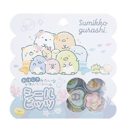 シールマーケット すみっコぐらし シールビッツ おはじき ブルー