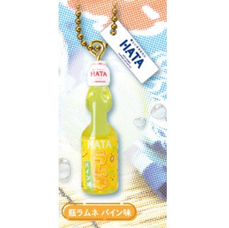ハタ鉱泉ラムネコレクション　瓶ラムネ パイン味　単品・バラ売り　カプセル無し