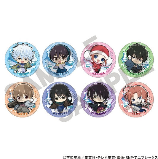 銀魂 トレーディング缶バッジ ミニキャラ雪合戦 全８種BOX