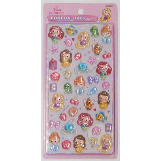 ボンボンドロップシール　ディズニー　ディズニープリンセス