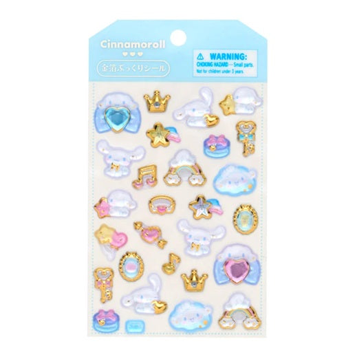 キャラめきシールふれんず　シナモロール 金箔 ぷっくりシール