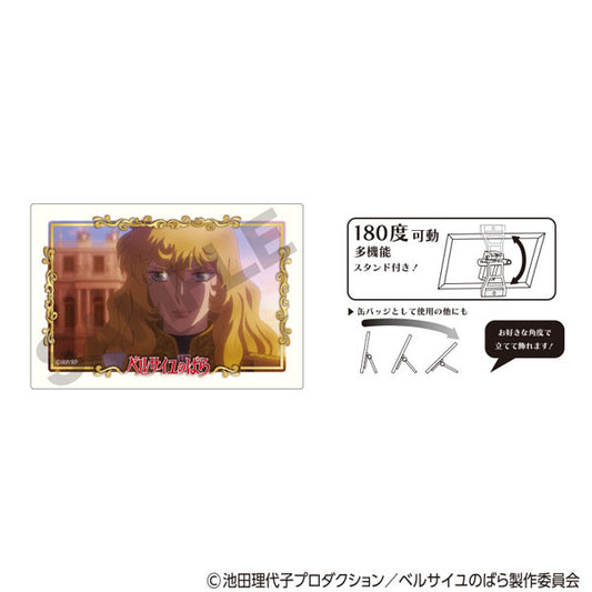 ベルサイユのばら　アート缶バッジ　オスカル