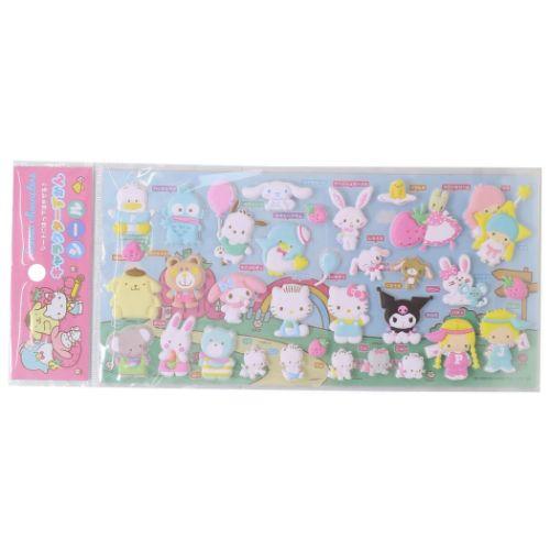 サンリオキャラクターズ　キャラクターずかんシール　ピンク