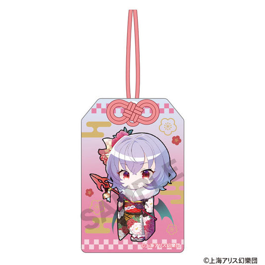 東方Project　お守り風アクリルキーホルダー　レミリア・スカーレット　ミニキャラ　博麗神社初詣