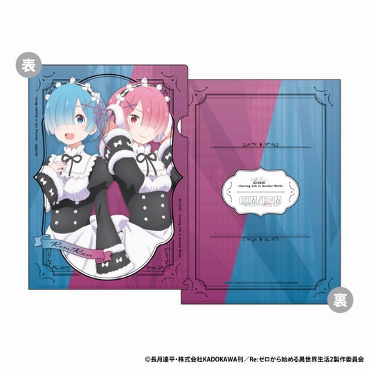 Re：ゼロから始める異世界生活 A4クリアファイル B：レム＆ラム