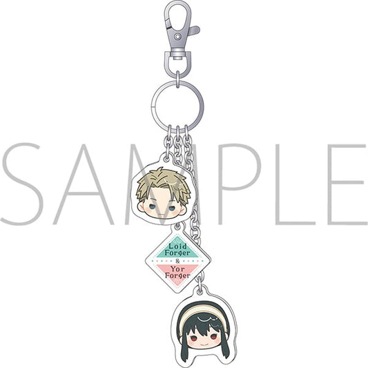 「SPY×FAMILY」　アクリルキーチェーン／ロイド・フォージャー＆ヨル・フォージャー