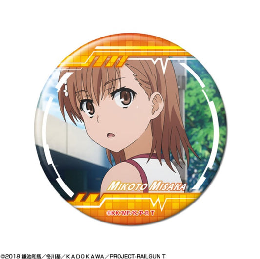 とある科学の超電磁砲T 缶バッジ デザイン01(御坂美琴/A)