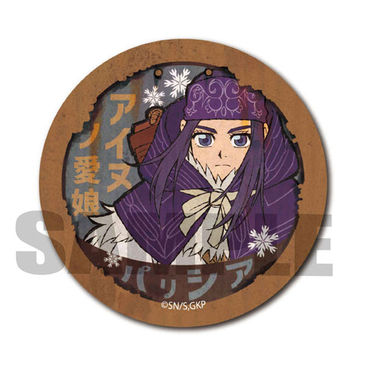 ゴールデンカムイ レトロ看板缶バッジ/アシリパ