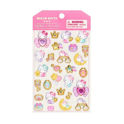キャラめきシールふれんず　ハローキティ 金箔 ぷっくりシール