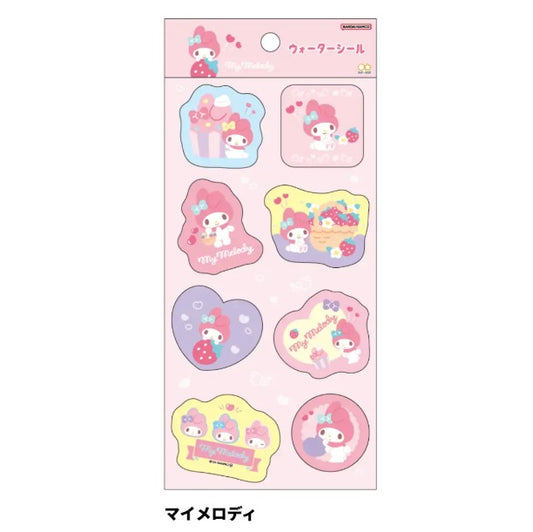 ウォーターシール　ステショ☆パステル　マイメロディ