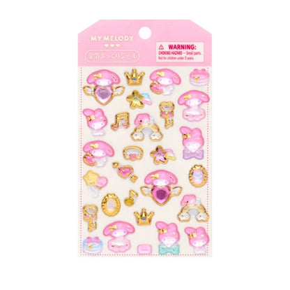 キャラめきシールふれんず　マイメロディ 金箔 ぷっくりシール